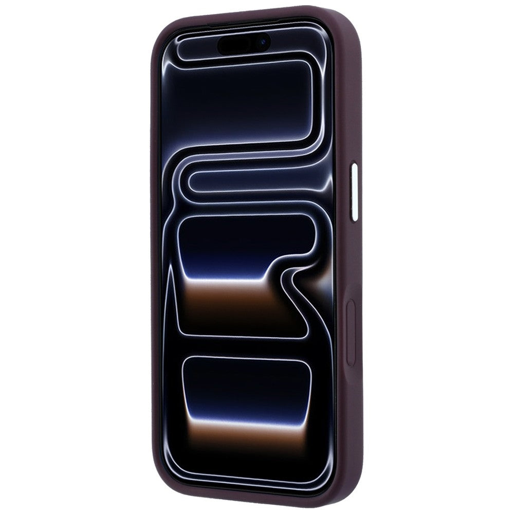 Karl Lagerfeld iPhone 17 Pro Max/iPhone 18 Pro Max Skal Embossed Ring RSG Logo Burgundy