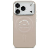 Karl Lagerfeld iPhone 17 Pro/iPhone 18 Pro Skal Embossed Ring RSG Logo Rosa