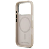 Karl Lagerfeld iPhone 17 Pro Max/iPhone 18 Pro Max Skal Embossed Ring RSG Logo Rosa