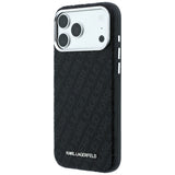 Karl Lagerfeld iPhone 17 Pro/iPhone 18 Pro Skal Grained Allover Logo Svart