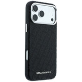 Karl Lagerfeld iPhone 17 Pro/iPhone 18 Pro Skal Grained Allover Logo Svart
