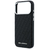 Karl Lagerfeld iPhone 17 Pro/iPhone 18 Pro Skal Grained Allover Logo Svart