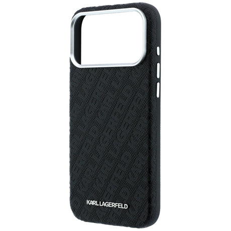 Karl Lagerfeld iPhone 17 Pro/iPhone 18 Pro Skal Grained Allover Logo Svart