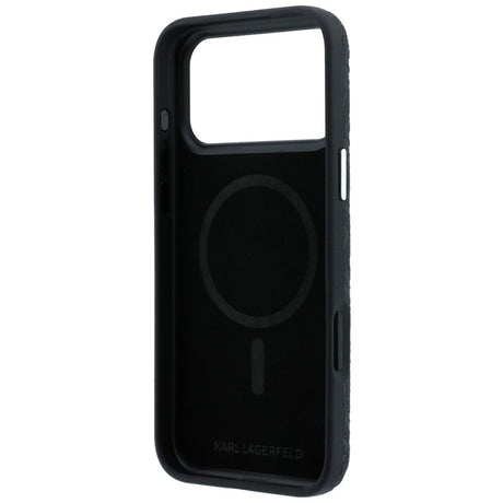 Karl Lagerfeld iPhone 17 Pro/iPhone 18 Pro Skal Grained Allover Logo Svart