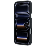 Karl Lagerfeld iPhone 17 Pro/iPhone 18 Pro Skal Grained Elongated Logo Svart