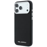 Karl Lagerfeld iPhone 17 Pro Max/iPhone 18 Pro Max Skal Grained Elongated Logo Svart