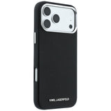 Karl Lagerfeld iPhone 17 Pro Max/iPhone 18 Pro Max Skal Grained Elongated Logo Svart