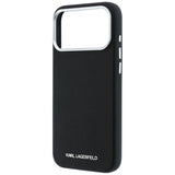 Karl Lagerfeld iPhone 17 Pro Max/iPhone 18 Pro Max Skal Grained Elongated Logo Svart
