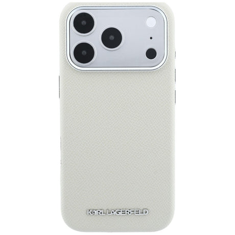 Karl Lagerfeld iPhone 17 Pro/iPhone 18 Pro Skal Grained Logo Beige