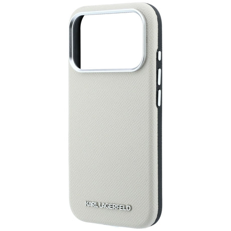 Karl Lagerfeld iPhone 17 Pro/iPhone 18 Pro Skal Grained Logo Beige
