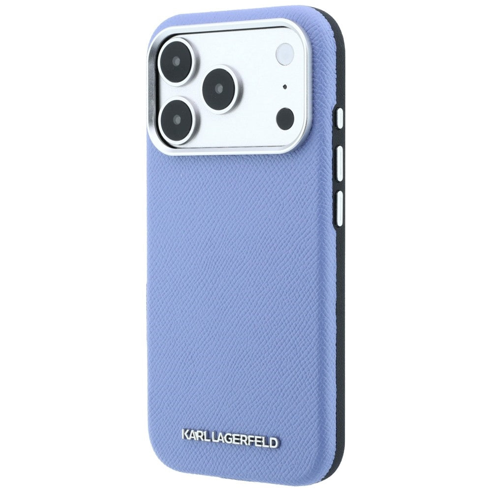 Karl Lagerfeld iPhone 17 Pro Max/iPhone 18 Pro Max Skal Grained Logo Blå
