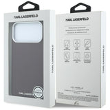 Karl Lagerfeld iPhone 17 Pro Max/iPhone 18 Pro Max Skal Grained Elongated Logo Burgundy