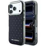 Karl Lagerfeld iPhone 17 Pro Max/iPhone 18 Pro Max Skal Rhinestones Electroplated Logo Svart