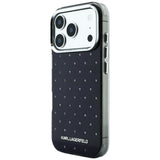 Karl Lagerfeld iPhone 17 Pro Max/iPhone 18 Pro Max Skal Rhinestones Electroplated Logo Svart