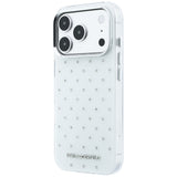 Karl Lagerfeld iPhone 17 Pro Max/iPhone 18 Pro Max Skal Rhinestones Electroplated Logo Vit