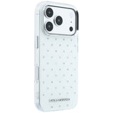 Karl Lagerfeld iPhone 17 Pro Max/iPhone 18 Pro Max Skal Rhinestones Electroplated Logo Vit