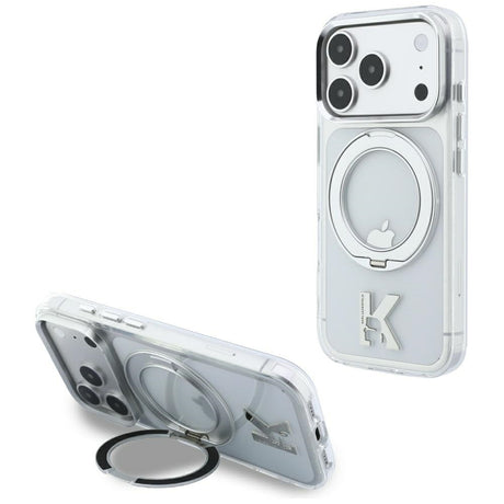 Karl Lagerfeld iPhone 17 Pro/iPhone 18 Pro Skal Ring Stand Kameo Transparent