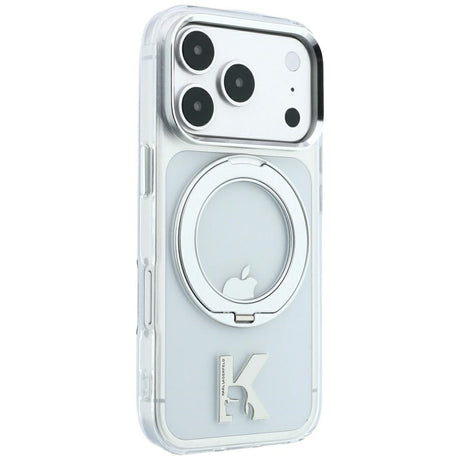 Karl Lagerfeld iPhone 17 Pro/iPhone 18 Pro Skal Ring Stand Kameo Transparent