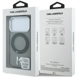 Karl Lagerfeld iPhone 17 Pro/iPhone 18 Pro Skal Ring Stand Kameo Svart