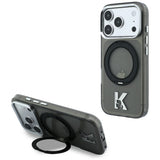 Karl Lagerfeld iPhone 17 Pro Max/iPhone 18 Pro Max Skal Ring Stand Kameo Svart