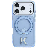 Karl Lagerfeld iPhone 17 Pro Max/iPhone 18 Pro Max Skal Ring Stand Kameo Blå