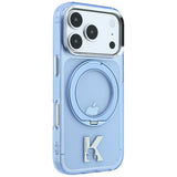Karl Lagerfeld iPhone 17 Pro Max/iPhone 18 Pro Max Skal Ring Stand Kameo Blå