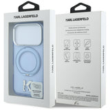 Karl Lagerfeld iPhone 17 Pro Max/iPhone 18 Pro Max Skal Ring Stand Kameo Blå