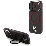 Karl Lagerfeld iPhone 17 Pro/iPhone 18 Pro Skal Ring Stand Kameo Burgundy