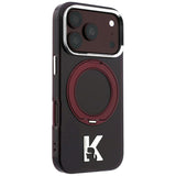 Karl Lagerfeld iPhone 17 Pro Max/iPhone 18 Pro Max Skal Ring Stand Kameo Burgundy