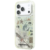 Karl Lagerfeld iPhone 17 Pro/iPhone 18 Pro Skal Liquid Glitter Beach Beige