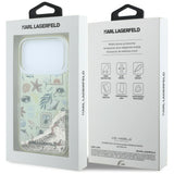 Karl Lagerfeld iPhone 17 Pro/iPhone 18 Pro Skal Liquid Glitter Beach Beige