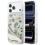 Karl Lagerfeld iPhone 17 Pro Max/iPhone 18 Pro Max Skal Liquid Glitter Beach Beige