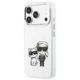 Karl Lagerfeld iPhone 17 Pro/iPhone 18 Pro Skal Karl & Choupette Sketch Beige
