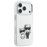 Karl Lagerfeld iPhone 17 Pro Max/iPhone 18 Pro Max Skal Karl & Choupette Sketch Beige