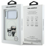 Karl Lagerfeld iPhone 17 Pro Max/iPhone 18 Pro Max Skal Karl & Choupette Sketch Beige