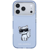 Karl Lagerfeld iPhone 17 Pro/iPhone 18 Pro Skal Choupette Sketch Blå