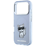 Karl Lagerfeld iPhone 17 Pro/iPhone 18 Pro Skal Choupette Sketch Blå