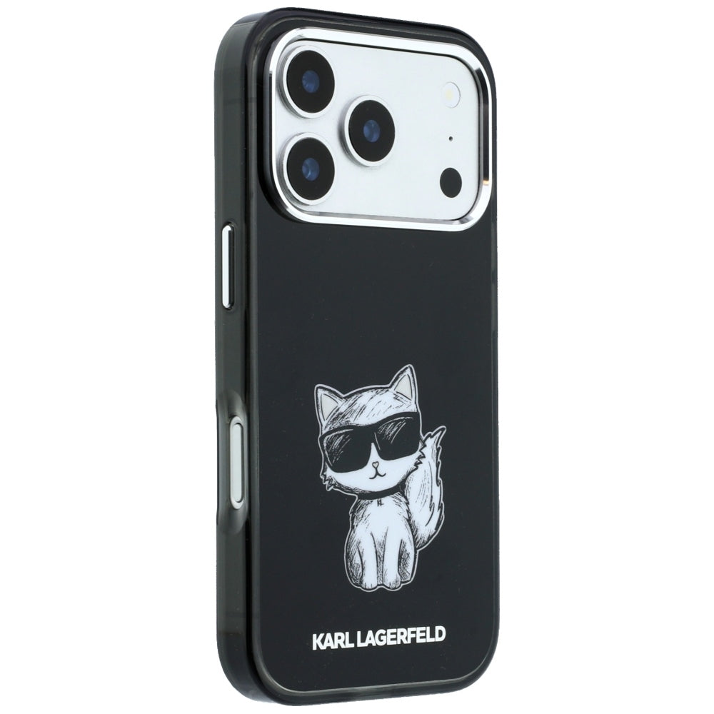 Karl Lagerfeld iPhone 17 Pro/iPhone 18 Pro Skal Choupette Sketch Svart
