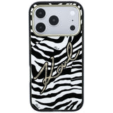 Karl Lagerfeld iPhone 17 Pro/iPhone 18 Pro Skal Zebra Glitter Guld