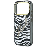 Karl Lagerfeld iPhone 17 Pro/iPhone 18 Pro Skal Zebra Glitter Guld
