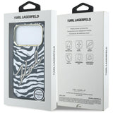 Karl Lagerfeld iPhone 17 Pro Max/iPhone 18 Pro Max Skal Zebra Glitter Guld