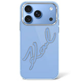 Karl Lagerfeld iPhone 17 Pro Max/iPhone 18 Pro Max Skal Big Signature Blå