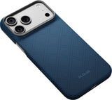 Pitaka iPhone 17 Pro Max/iPhone 18 Pro Max Skal Edge MagSafe Argyle Abyss Blue