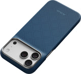 Pitaka iPhone 17 Pro Max/iPhone 18 Pro Max Skal Edge MagSafe Argyle Abyss Blue