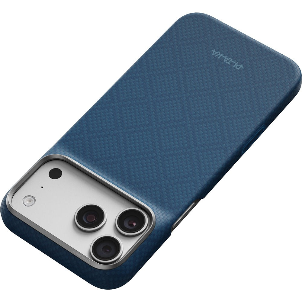 Pitaka iPhone 17 Pro Max/iPhone 18 Pro Max Skal Edge MagSafe Argyle Abyss Blue