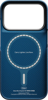Pitaka iPhone 17 Pro/iPhone 18 Pro Skal Edge MagSafe Argyle Abyss Blue