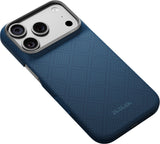 Pitaka iPhone 17 Pro/iPhone 18 Pro Skal Edge MagSafe Argyle Abyss Blue