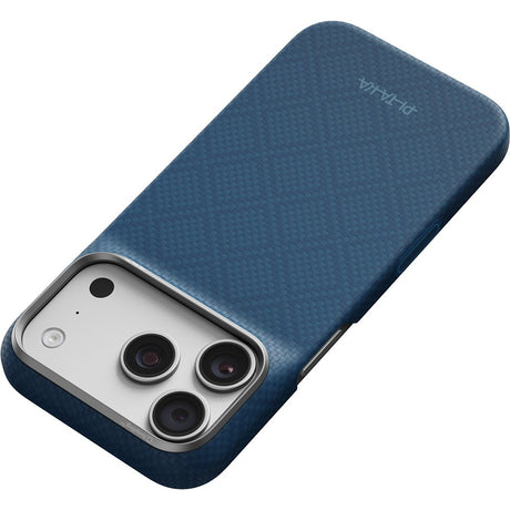 Pitaka iPhone 17 Pro/iPhone 18 Pro Skal Edge MagSafe Argyle Abyss Blue