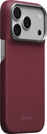 Pitaka iPhone 17 Pro/iPhone 18 Pro Skal Edge MagSafe Argyle Burgundy