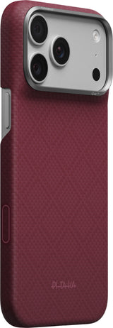 Pitaka iPhone 17 Pro Max/iPhone 18 Pro Max Skal Edge MagSafe Argyle Burgundy